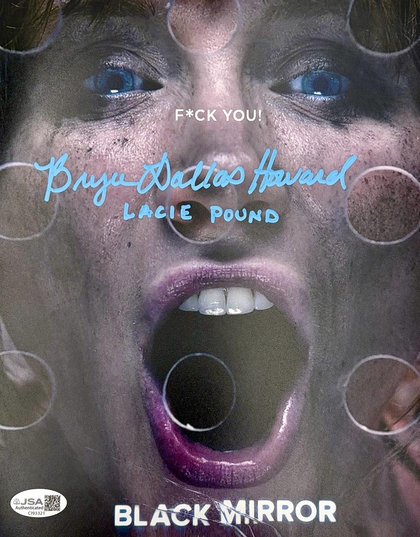 Bryce Dallas Howard Signed 8x10 Photo (Black Mirror) w/character name - JSA COA